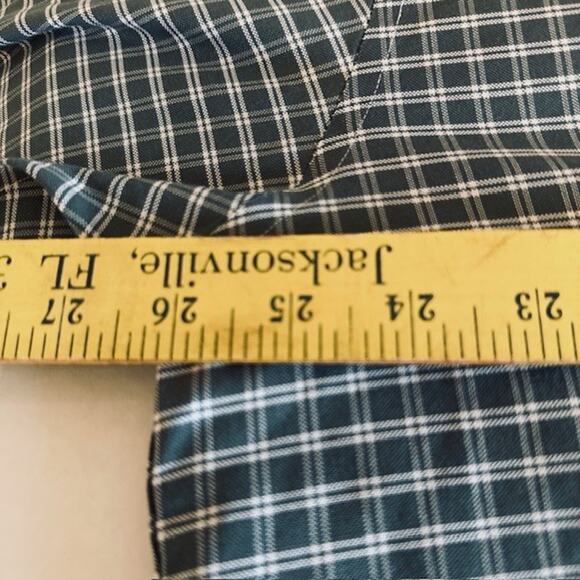 Brooks Brothers The Original Polo Shirt XL Long Sleeve Button Shirt Green Check - Picture 10 of 16